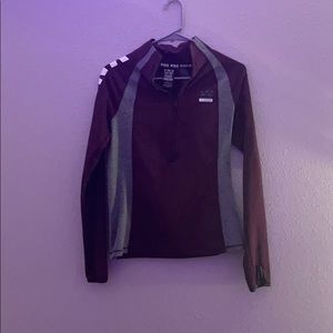 A cute maroon jacket!